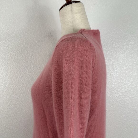 J Crew Wool Cashmere Sweater Women XXS Pink Soft Crew Neck Preppy - Picture 6 of 13